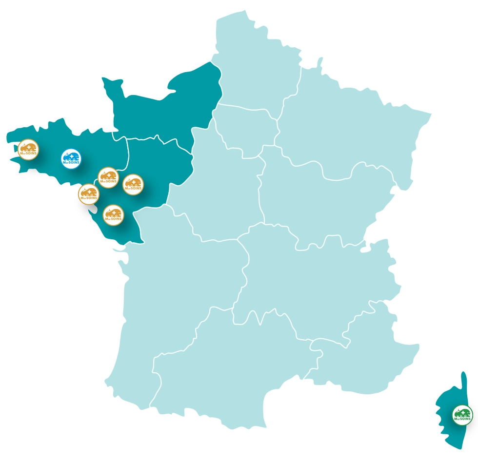 Carte de France et carte du MarSOINS